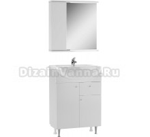 Мебель для ванной комнаты Айсберг Промо 60 2 дверцы, 1 ящик, белая