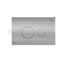 Кнопка смыва для унитаза D&K Venice DB1029001 пластик, цвет глянцевый хром