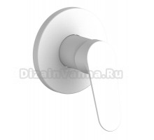 Встраиваемый смеситель для душа и ванны ESKO Kazan White KZ83W С ВНУТРЕННЕЙ ЧАСТЬЮ, матовый белый