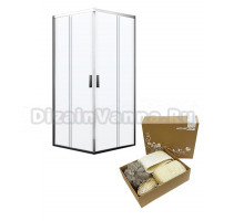 Душевой уголок Wasserkraft Lippe 45S03 + мочалка