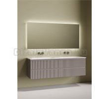 Комплект Тумба Sancos Snob R 80, 2 шт. + Раковина Ceramicanova Grace CN7023wx+ Донный Ceramicanova CN2000, 2 шт. + Смеситель Sancos Etna SC9004CH, 2 шт. + Зеркало Sancos Square 1600х800 SQ1600