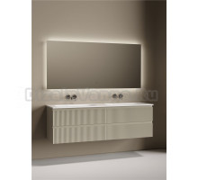 Комплект Тумба Sancos Snob R 80, beige soft, 2 шт. + Раковина Ceramicanova Grace CN7023wx+ Донный Ceramicanova CN2000, 2 шт. + Смеситель Sancos Etna SC9004CH, 2 шт. + Зеркало Sancos Square 1600х800 SQ1600