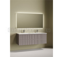 Комплект Тумба Sancos Snob R SNR70SM + Тумба SNR70SM + Раковина Ceramicanova Grace 141 + Донный клапан CN2000 + Смеситель Etna SC9001CH + Зеркало SQ14