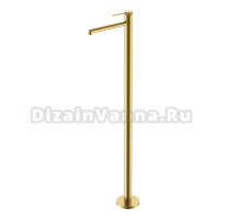 Напольный смеситель для раковины Vincea Rim VFBF-2R1BG брашированное золото