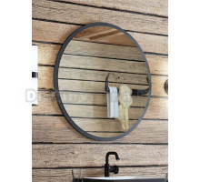 Зеркало круглое Corozo Слим 770 черное