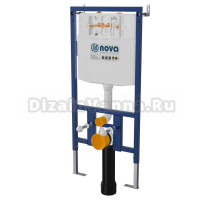 Инсталляция для унитаза Nova 4551 крепление к полу и стене, с регулировкой по высоте