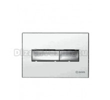 Кнопка смыва для унитаза Nova 7522 пластик, цвет глянцевый хром