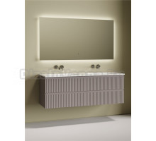 Комплект Тумба Sancos Snob R 70, doha soft, 2 шт. + Раковина Ceramicanova Grace CN7022wx + Донный Ceramicanova CN2000, 2 шт. + Смеситель Sancos Etna SC9004CH, 2 шт. + Зеркало Sancos Square 1400х800 SQ1400