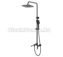 Душевая стойка AZARIO Alanti AZ-K2332-1B черная матовая