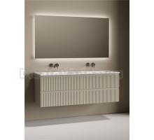 Комплект Тумба Sancos Snob R 70, beige soft, 2 шт. + Раковина Ceramicanova Grace CN7022wx + Донный Ceramicanova CN2000, 2 шт. + Смеситель Sancos Etna SC9004CH, 2 шт. + Зеркало Sancos Square 1400х800 SQ1400