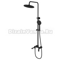 Душевая стойка AZARIO Alanti AZ-K2332B черная матовая