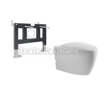 Комплект 2 в 1 Abber Bequem AC1107P-AC0101P Унитаз подвесной, с микролифтом + Монтажная рама