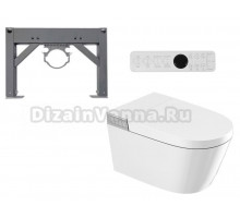 Комплект 2 в 1 Abber Bequem AC1120S-AC0101P2 Унитаз-биде электронный, подвесной + Монтажная рама