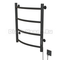 Полотенцесушитель MIXLINE CAPELLA  60х50 (таймер, 201 Вт, 4 перекладины) электрический ГРАФИТ