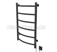 Полотенцесушитель MIXLINE CAPELLA  80х50 (таймер, 253 Вт, 6 перекладин) электрический ГРАФИТ
