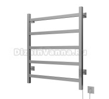 Полотенцесушитель MIXLINE FAVORITE  60х50 (таймер, 302 Вт, 5 перекладин) электрический МАТОВЫЙ ХРОМ