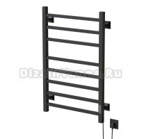 Полотенцесушитель MIXLINE FORTUNE  80х50 (таймер, 425 Вт, 8 перекладин) электрический ГРАФИТ