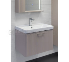 Тумба с раковиной Comforty Ангара 60П подвесная, дуб латте