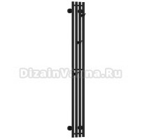 Полотенцесушитель водяной Сунержа Кантата Pro 31-0446-1515 150x20 см, матовый черный, I-образный