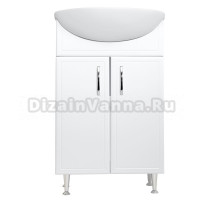 Тумба с раковиной Stella Polar Концепт 55 напольная, белая