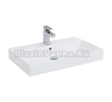Мебельная раковина Dreja Stance 70 накладная, прямоугольная, фаянс