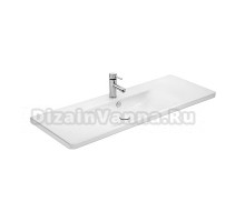 Мебельная раковина Dreja Soft 120 накладная, глянцевая белая, прямоугольная