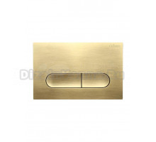 Кнопка смыва для унитаза Cezares Liner LINER-BTN-BORO пластик, цвет брашированное золото