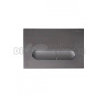 Кнопка смыва для унитаза Cezares Liner LINER-BTN-GM пластик, цвет оружейная сталь