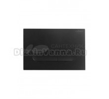 Кнопка смыва для унитаза Cezares Liner LINER-BTN-NOP пластик, цвет матовый черный