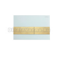 Кнопка смыва для унитаза Cezares Lux LUX-GB-1-BORO пластик, стекло