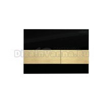 Кнопка смыва для унитаза Cezares Lux LUX-GN-1-BORO пластик, стекло