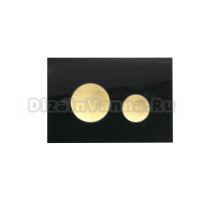 Кнопка смыва для унитаза Cezares Lux LUX-GN-BORO-C пластик, стекло