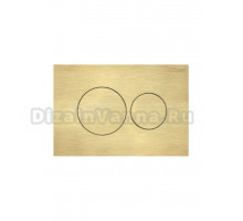 Кнопка смыва для унитаза Cezares Pneumatic PN1-BTN-BORO пластик, цвет брашированное золото