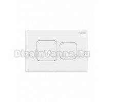 Кнопка смыва для унитаза Cezares Pneumatic PN2-BTN-BL пластик, цвет глянцевый белый