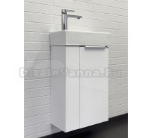 Тумба с раковиной Comforty Асти 40 подвесная, белый глянец