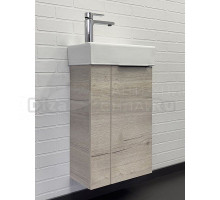 Тумба с раковиной Comforty Асти 40 подвесная, дымчатый дуб