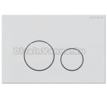 Кнопка смыва для унитаза CHARUS Spazio FP.330.12.02 АБС-пластик, цвет матовый белый, цвет матовый белый