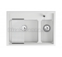 Мойка кухонная Granula Kitchen Space 7302i арктик
