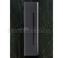 Шкаф-пенал для ванной Jorno Shine 35 подвесной, антрацит