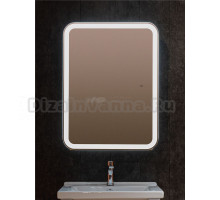 Зеркало-шкаф Silver Mirrors Фиджи Flip 60 ИК, 60х80 с подсветкой, белый