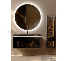 Мебель для ванной комнаты Jorno Filoro 100 подвесная, с подсветкой, антрацит