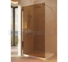 Душевая перегородка Vincea Walk-in VSW-1H100GS 100 см, профиль глянцевый хром, стекло янтарь