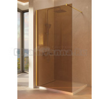 Душевая перегородка Vincea Walk-in VSW-1H100GSG 100 см, профиль матовое золото, стекло янтарь