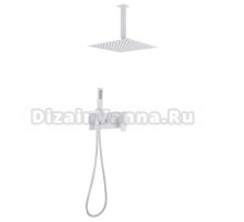 Душевой комплект Abber Daheim AF8221W С ВНУТРЕННЕЙ ЧАСТЬЮ, матовый белый