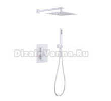 Душевой комплект Abber Daheim AF8251W С ВНУТРЕННЕЙ ЧАСТЬЮ, матовый белый