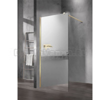 Душевая перегородка Vincea Walk-in VSW-1H100MRG 100 см, профиль матовое золото, стекло зеркальное