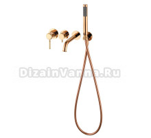 Встраиваемый смеситель для душа и ванны Wonzon & Woghand Tor WW-88889073-RG розовое золото