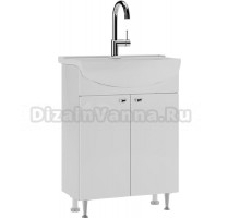 Тумба с раковиной Домино Лидер 60 белая