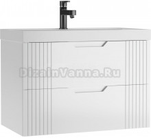 Тумба с раковиной Домино Garden 80 белая