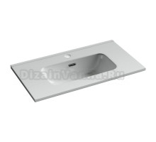 Раковина накладная Ceramicanova Compact 710x395x170, белый, CN7029